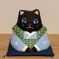張子　福猫 黒