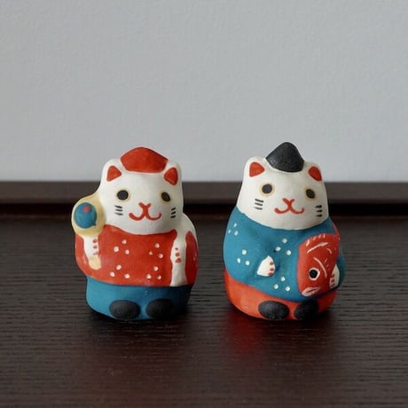 ミニ大黒猫　Mini Daikoku cat