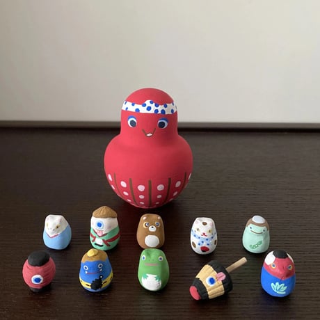 豆豆妖怪　蛸入道　Japanese monster & octopus‐like monster