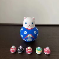 豆豆金魚　浴衣猫　goldfish and cat