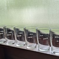 【アンティーク】 昭和レトロ 発泡酒 LAVIE（ラビー） グラス 6客セット