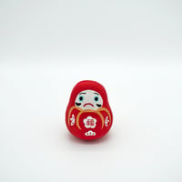 土人形中　だるま　Claydoll of Daruma