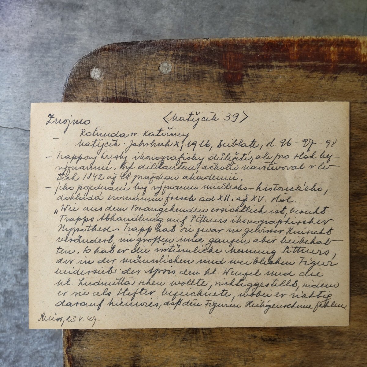 チェコの手書きアンティークペーパー 39 | Gemisch