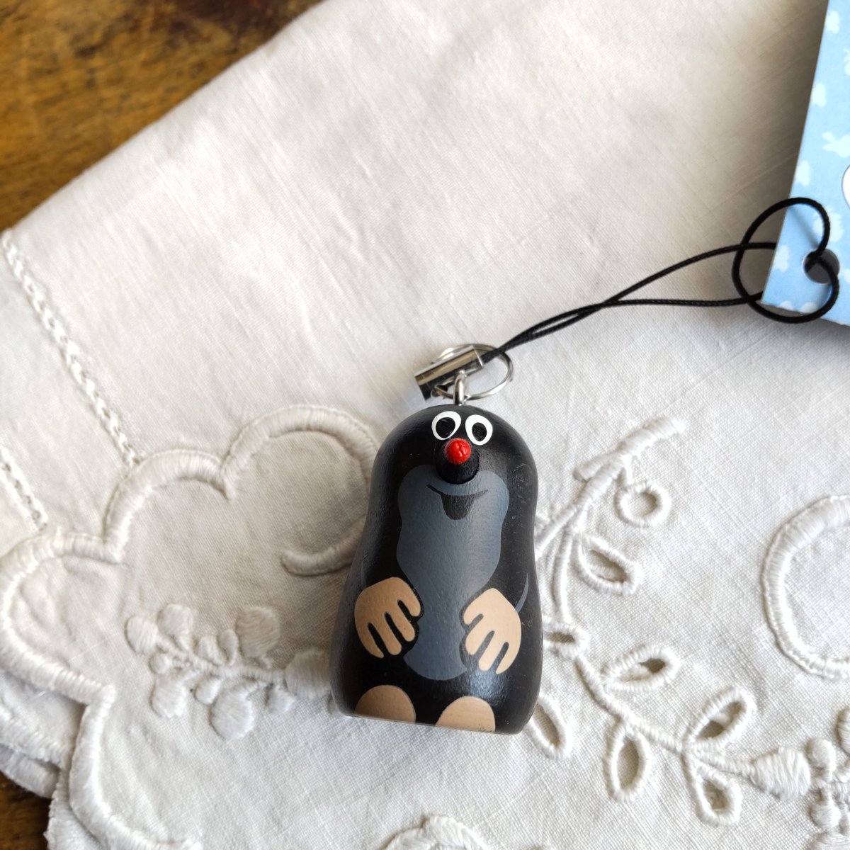 チェコ もぐらのクルテク 木製 キーチェーン 3cmサイズ ストラップ