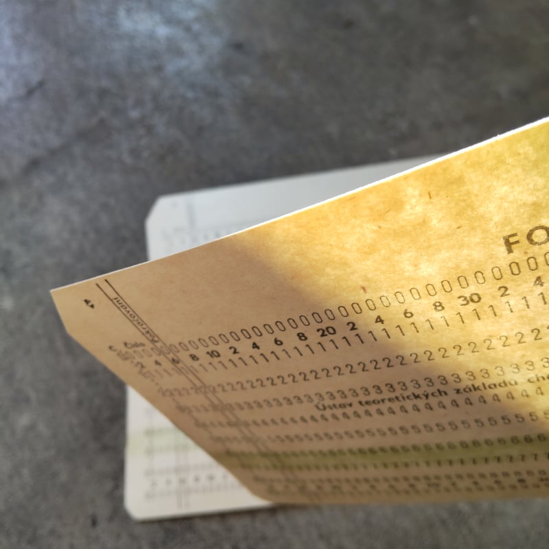 チェコ ヴィンテージのパンチカード3枚セット | Gemisch