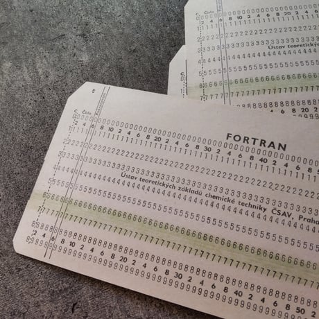 チェコ ヴィンテージのパンチカード3枚セット