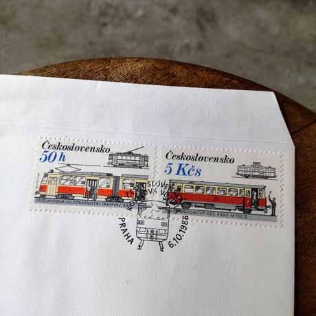 チェコスロバキア FDC 鉄道車両