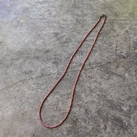 チェコビーズのオリジナルネックレス 赤×白