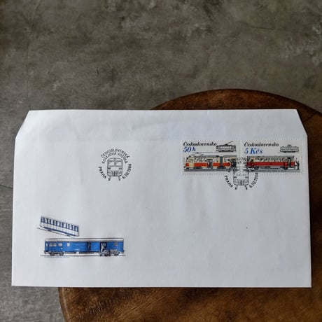 チェコスロバキア FDC 鉄道車両