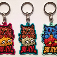 "BRUTAL徳二郎"ラバーキーホルダー