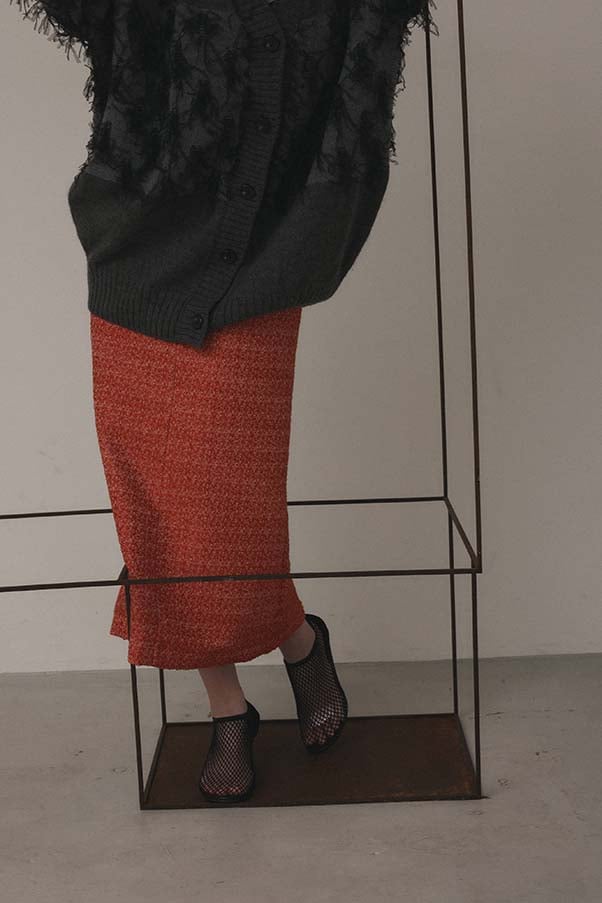 tweed tight skirt | shrike