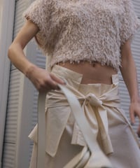 shaggy pullover + long skirt set