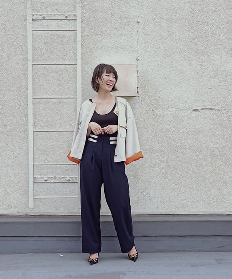 two pockets collarless jacket　￥39,600→￥19,800