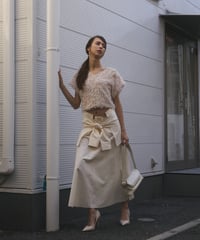 shirts slit long skirt