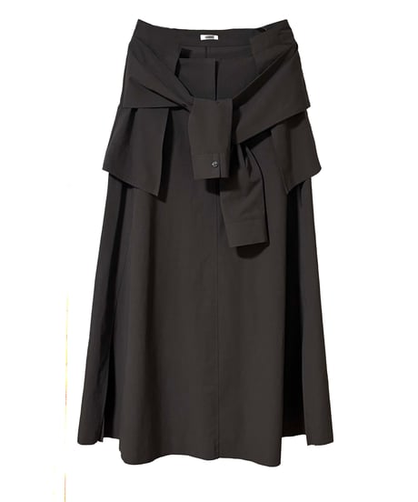 shirts slit long skirt