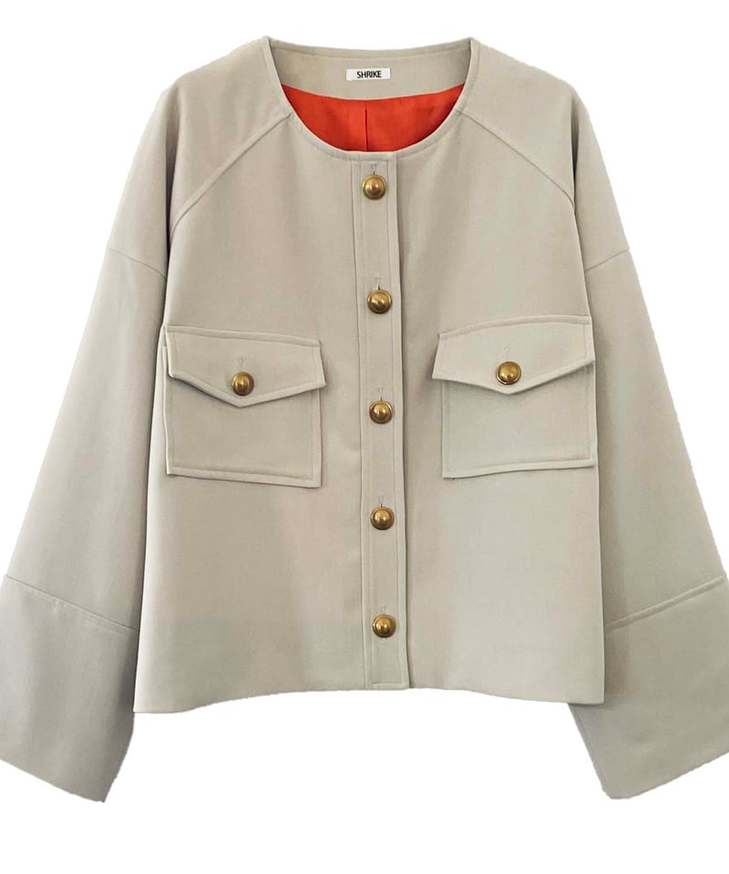 two pockets collarless jacket ¥39,600→¥27,720 | two pockets collarless jacket ¥39,600→¥27,720 |