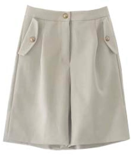 two tucks short pants　￥24,200→￥12,100