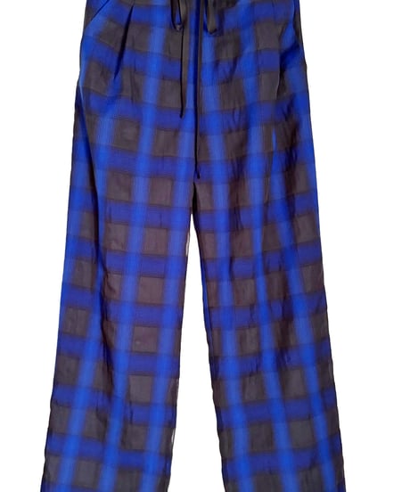 sheer check pants