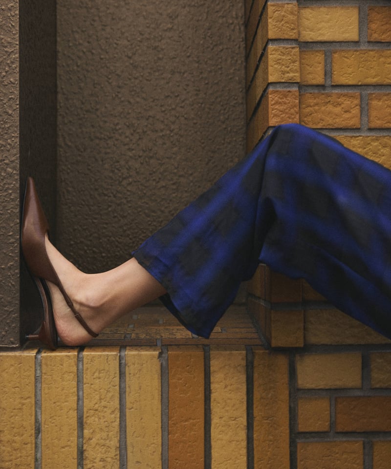 sheer check pants | shrike