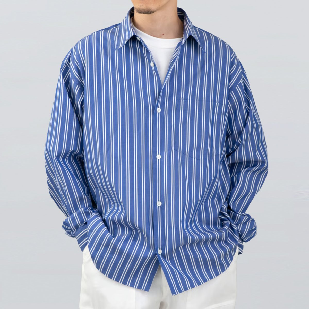 Blue Stripe Shirt | So