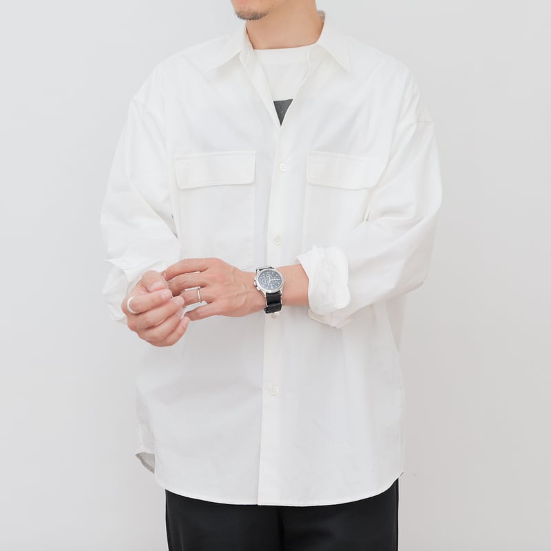 【美品】So 大山シュン ホワイトユーティリティシャツ L 美品】So 大山シュン ホワイトユーティリティシャツ L White Utility