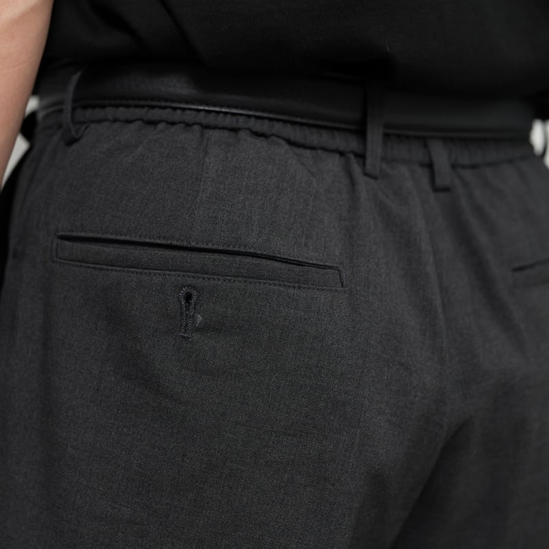 Grey Tuck Pants | So