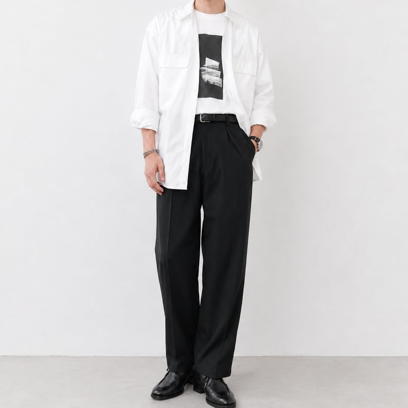 【美品】So 大山シュン ホワイトユーティリティシャツ L White Utility Shirt | So