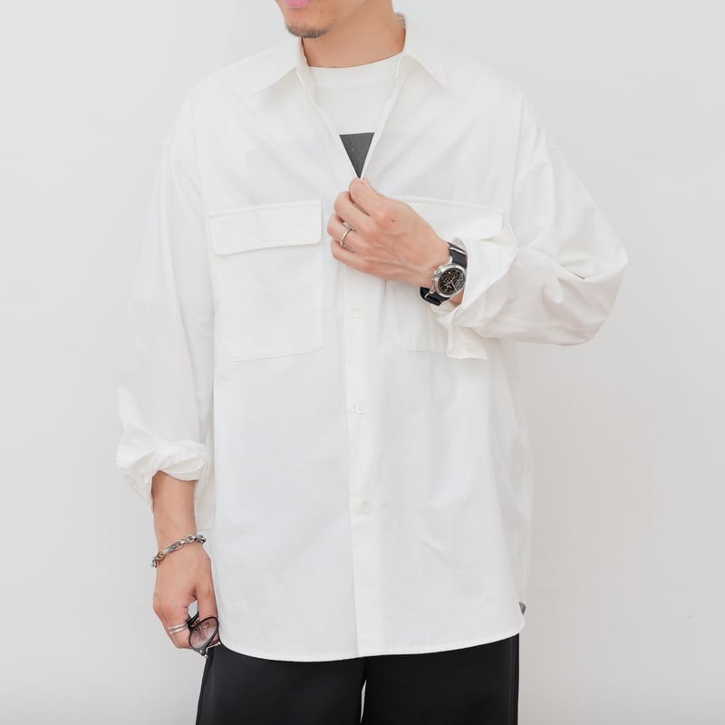 【美品】So 大山シュン ホワイトユーティリティシャツ L ホワイトユーティリティシャツ | So