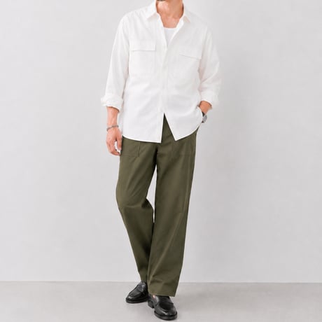 White Utility Shirt