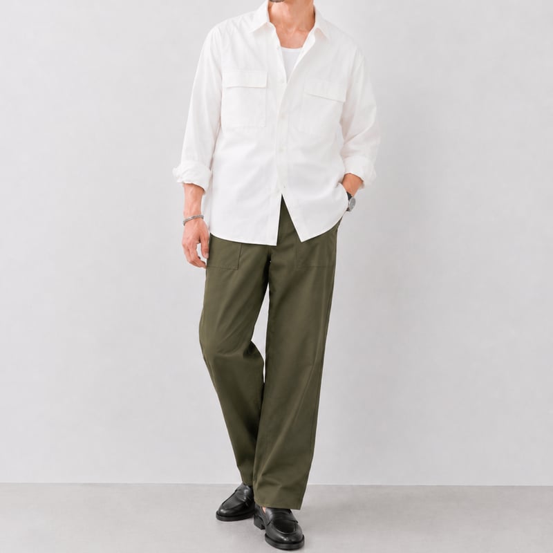 White Utility Shirt | So