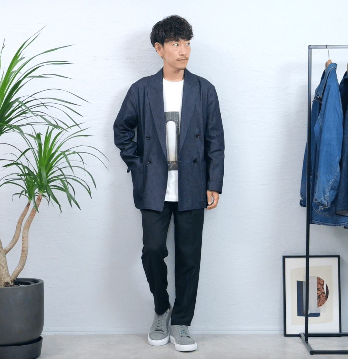 So 大山シュンデニムジャケットダブルジャケット Mサイズ