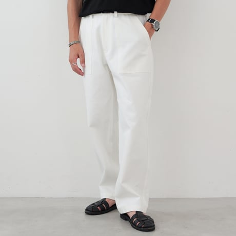 White Baker Pants