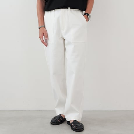 White Baker Pants