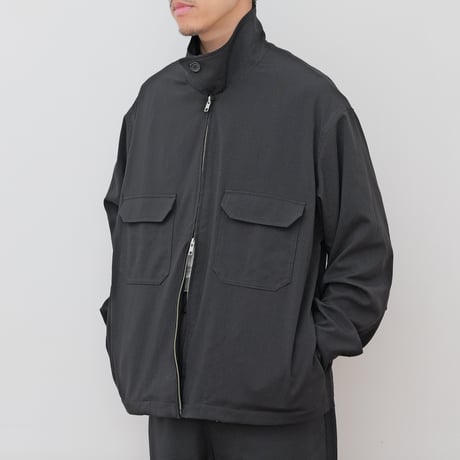 Black Zip Blouson