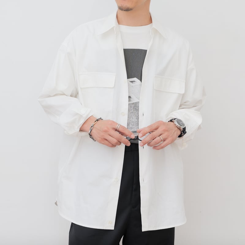 【美品】So 大山シュン ホワイトユーティリティシャツ L ホワイトユーティリティシャツ | So