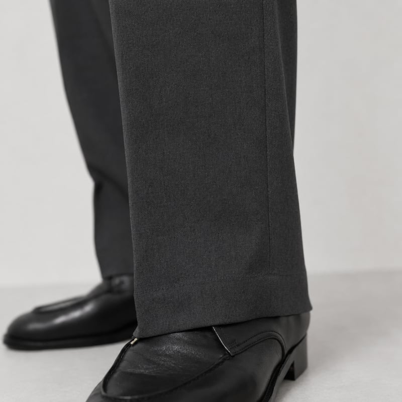Grey Tuck Pants | So