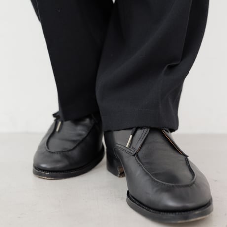 ブラックワイドタックパンツ