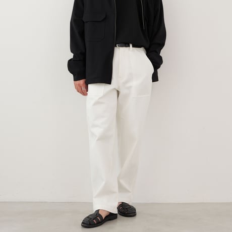 White Baker Pants