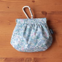 リバティ 消臭マナーポーチ 犬用 うんち袋ポーチ レギュラーサイズ 防臭 バネ口 小型犬 Liberty Betsy ブルーグレー