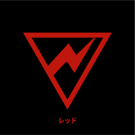 カッティングステッカー【雷樹▼⚡️】4カラー（ホワイト、ブラック、レッド、シルバー）