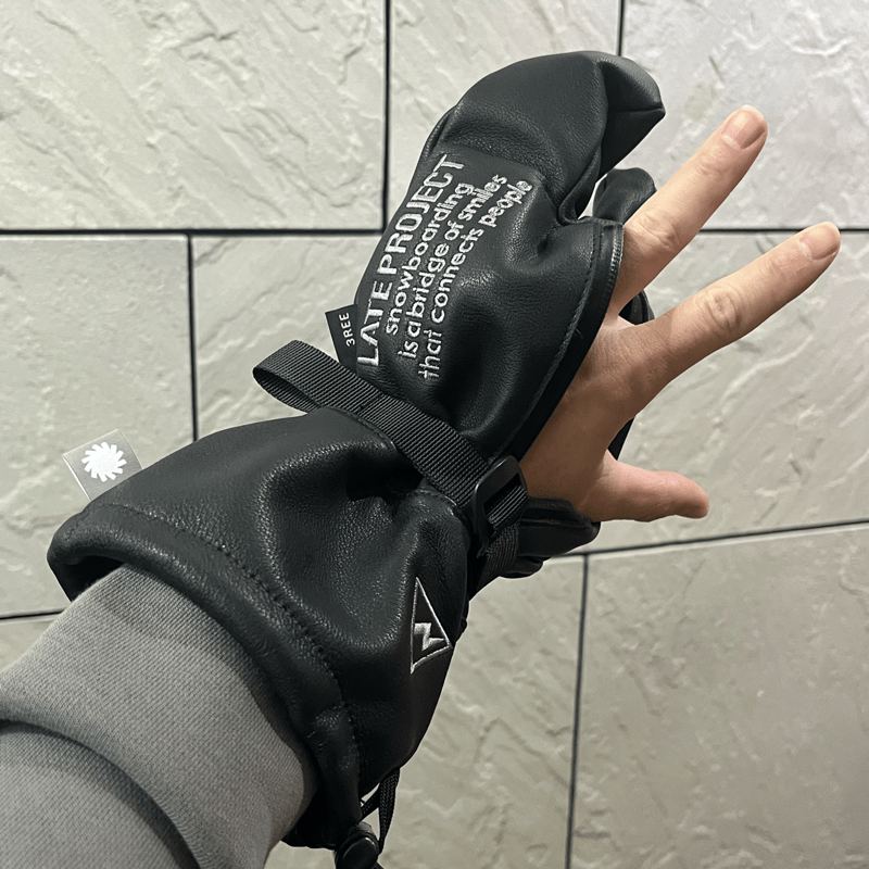 手の出るレザーグローブ🥊オーバーロブスタータイプ【山羊革⚡️中綿