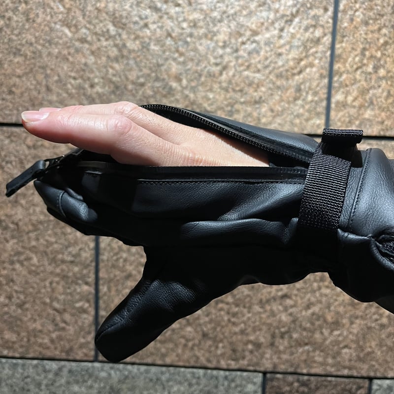 手の出るレザーグローブ🥊ミトンタイプ【山羊革⚡️中綿なし