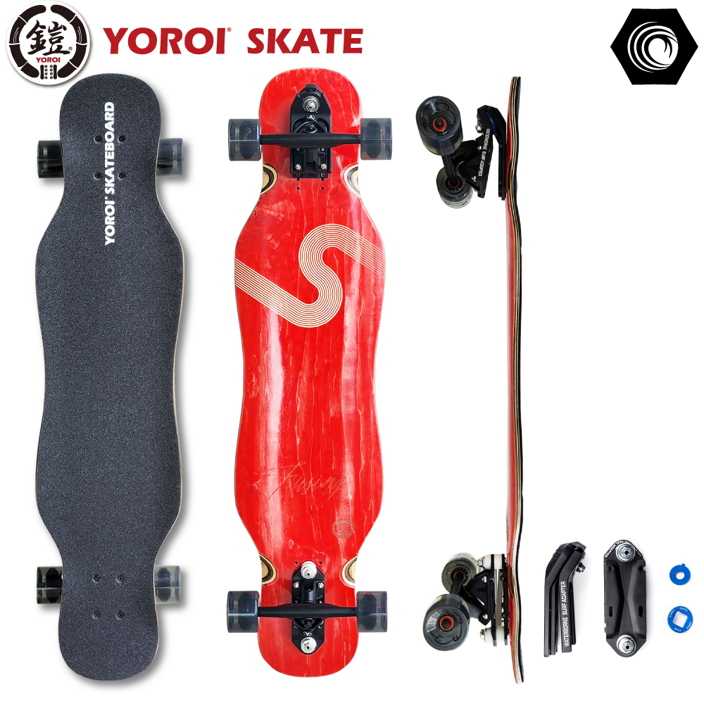 【美品】鎧　YOROI ロングスケートボード 風神 ウォーターボーン original
