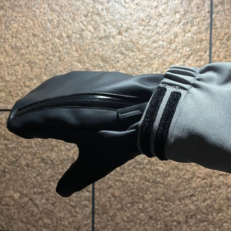 手の出るレザーグローブ🥊ミトンタイプ【山羊革⚡️中綿なし】