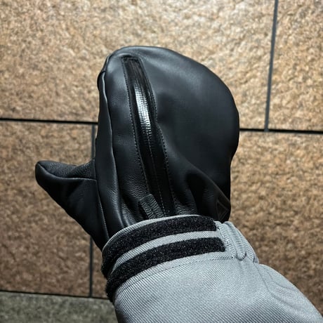 手の出るレザーグローブ🥊ミトンタイプ【山羊革⚡️中綿なし】