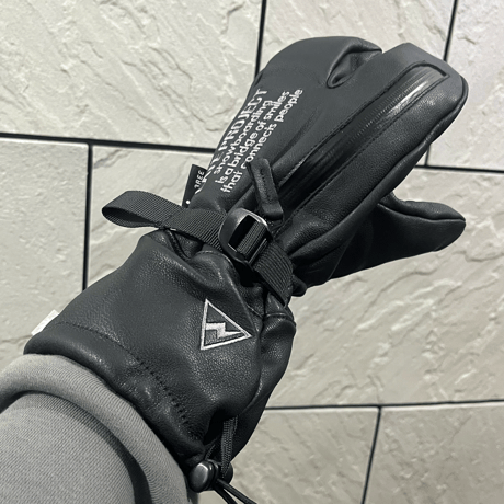 手の出るレザーグローブ🥊オーバーロブスタータイプ【山羊革⚡️中綿なし】2ウェイ・袖に入れても被せても使えます
