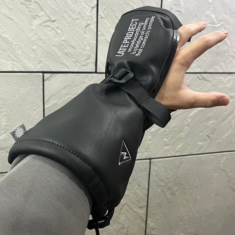 手の出るレザーグローブ 🥊オーバーミトン【山羊革⚡️中綿なし】2ウェイタイプ・ウェアの袖に被せても入れても使えます