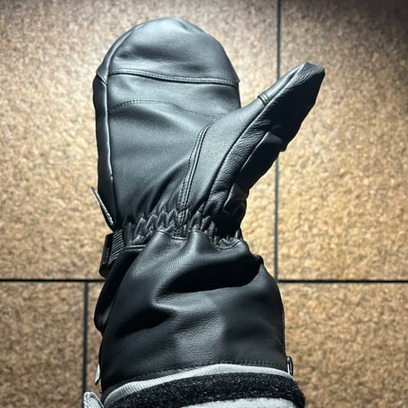 手の出るレザーグローブ🥊ミトンタイプ【山羊革⚡️中綿なし】