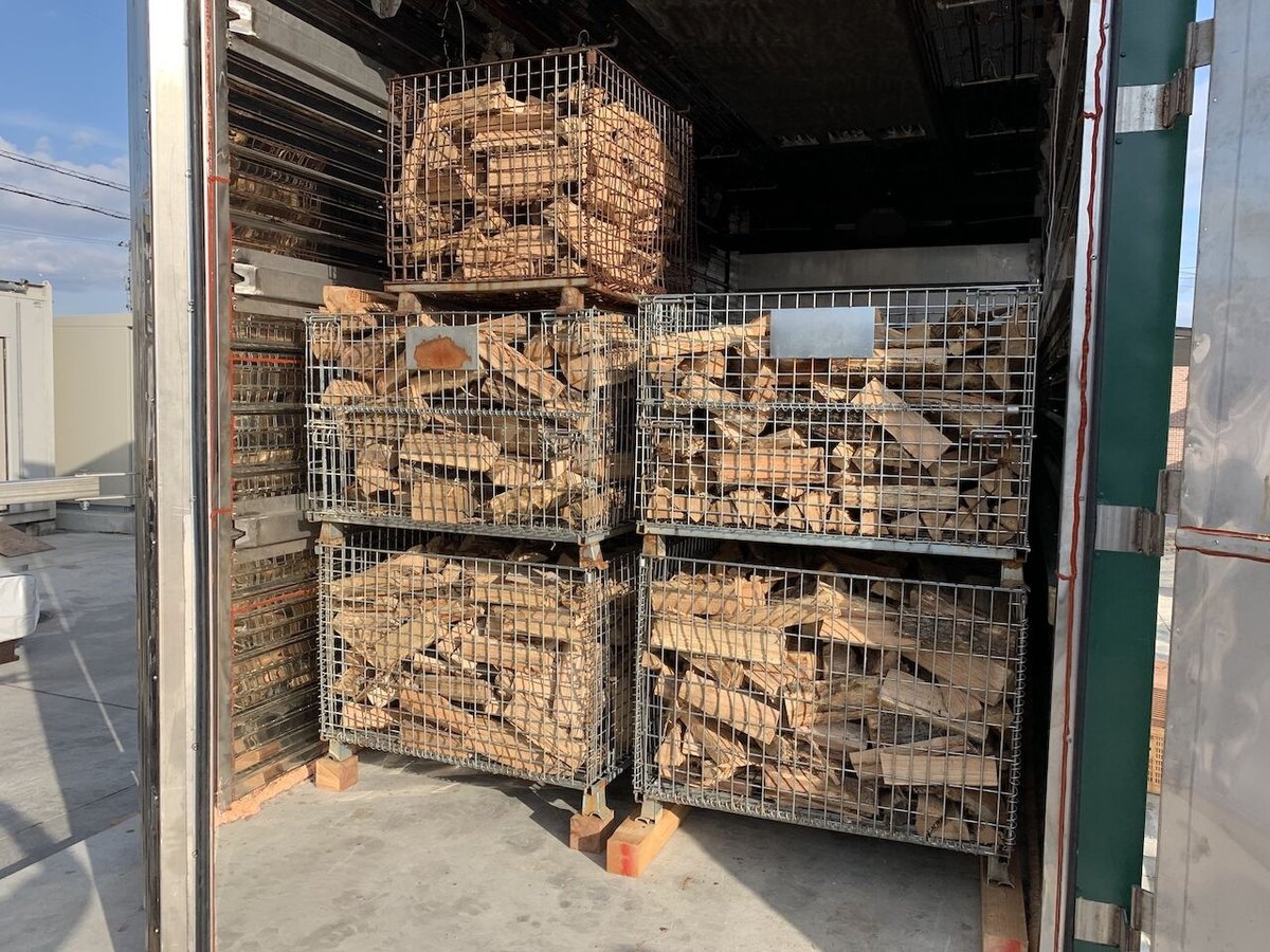 クヌギコナラカシサクラ等ミックス 半年乾燥 規格外 薪 メッシュ