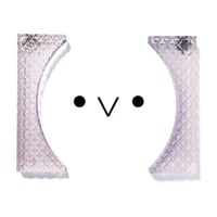 カッコつけるピアス ・イヤリング／ダイヤクリア×ピンククリア